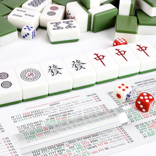 Pack 2 Regla Lupa con Línea Guía para Mahjong miniatura 6