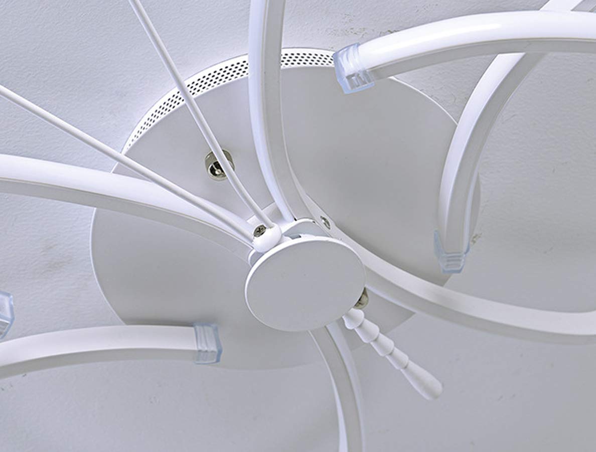 Plafoniera LED A Forma Di Cuore Dimmerabile Con Telecomando, 45W, Dimensioni 55x45 Cm, In Alluminio E Acrilico, Per Soggiorno, Camera, Bagno