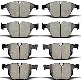Front and Rear Ceramic Brake Pads fit for 2009-2011 For BMW 335d, 2007-2013 For BMW 335i, 2009-2012 For 335i xDrive, 2007-2008 For 335xi,2011-2013 For 335is