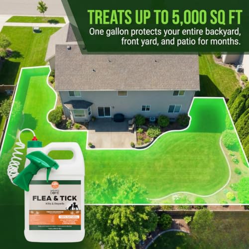 Image of Cedarwood Oil for Pest Control - Nature's Dome Cedarwood Flea and Tick Spray 128 Oz | 1 Gallon Refill for Lawn, Patio, Carpets & Pet Areas | Kills & Repels Fleas, Ticks and Mosquitos | Plant-Based