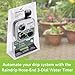 Raindrip R675CT Analog 3-Dial Water, Sprinkler Timer with Rain Delay for Drip Irrigation, Garden, Self-Watering