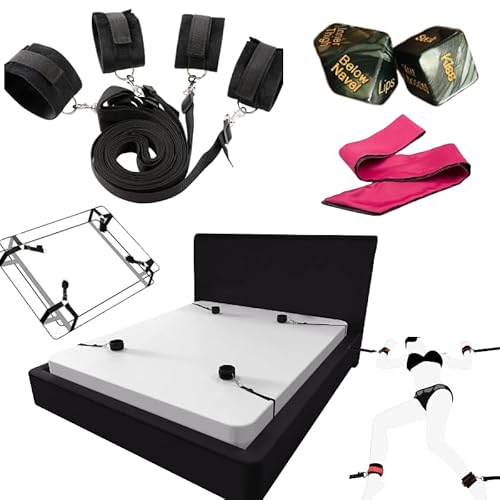 Sängbaserat träningsset (4 delar) – justerbara fästremmar + multifunktionella kommandotärningar Hjälpmedel för flexibilitetsträning