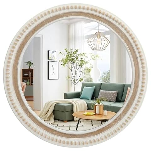 RITE SUNE Wooden Farmhouse Wall Mirror Cover