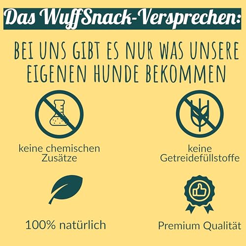 Rinderlungenwürfel für Hunde I 1kg I Rinderlunge getrocknet würfel klein I Trainingsleckerli Hund I Rinderlunge für Hunde getrocknet | fettarm I Leckerlies von Wuffsnacks