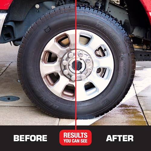 Image of Black Magic 120253 Intense Foam Wheel & Tire Cleaner w /High Foaming Deep Clean Formula to Remove Dirt, Grime & Brake Dust - Cherry Scent