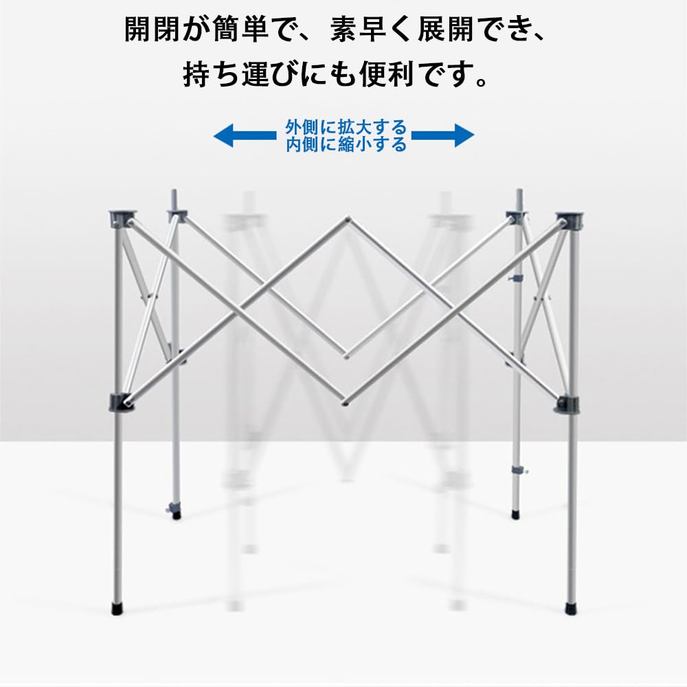 Amazon | ノーブランド品 折りたたみ式屋台セット, 実演販売用テーブル