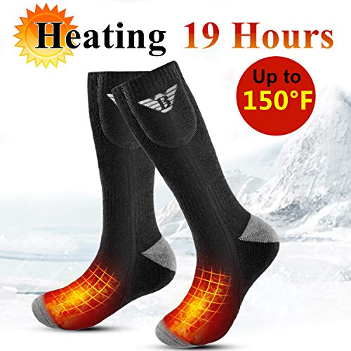 Electric Heated Socks for Men Women Rechargeable Heated Socks 3.7v 4000mAh Heating Socks