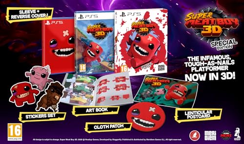Super Meat Boy 3D Special Edition PS5 jeu de plateforme physique