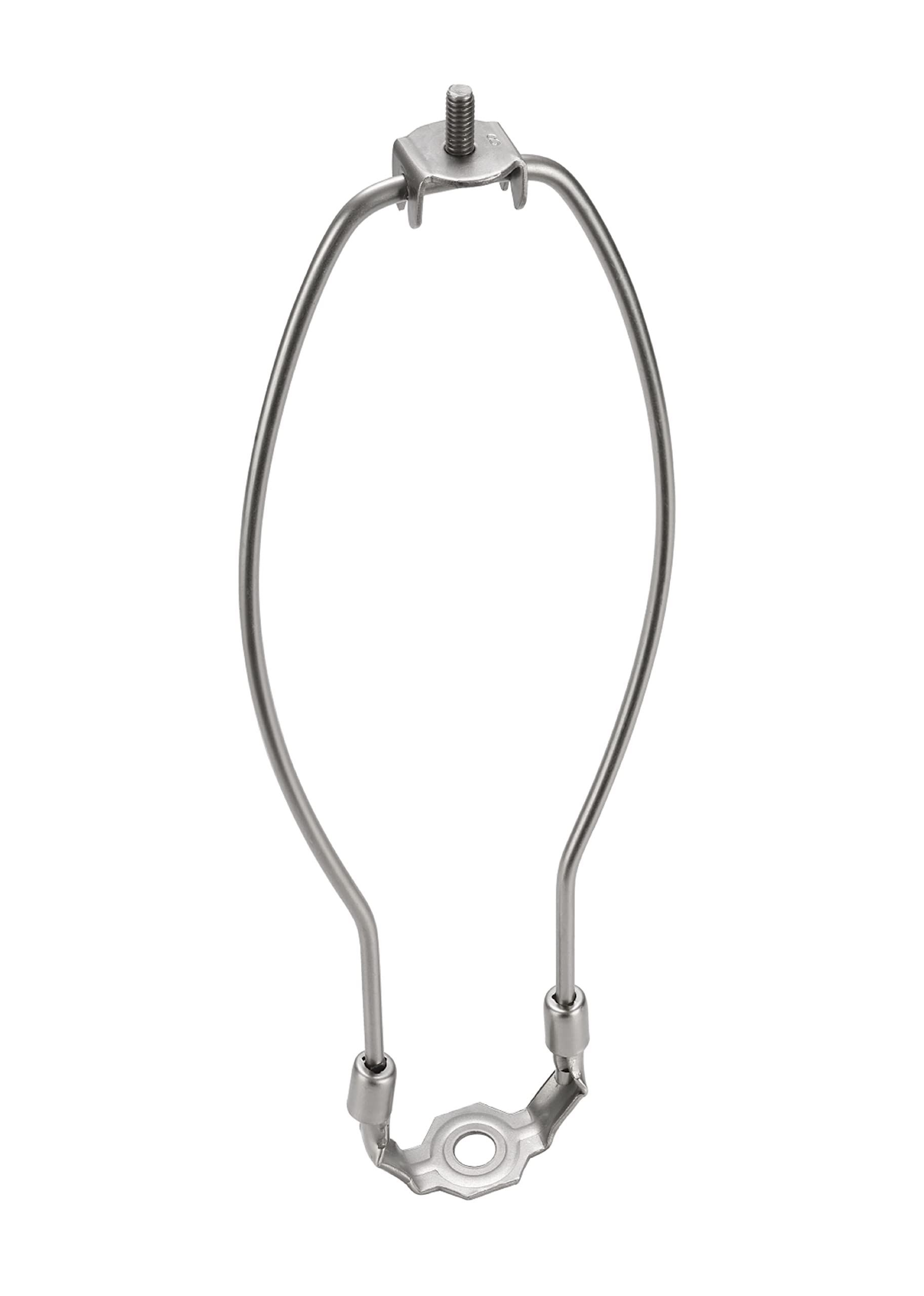 Aspen Creative 20004-2 Saddle Finish, 12" Lamp Harp, Satin Nickel