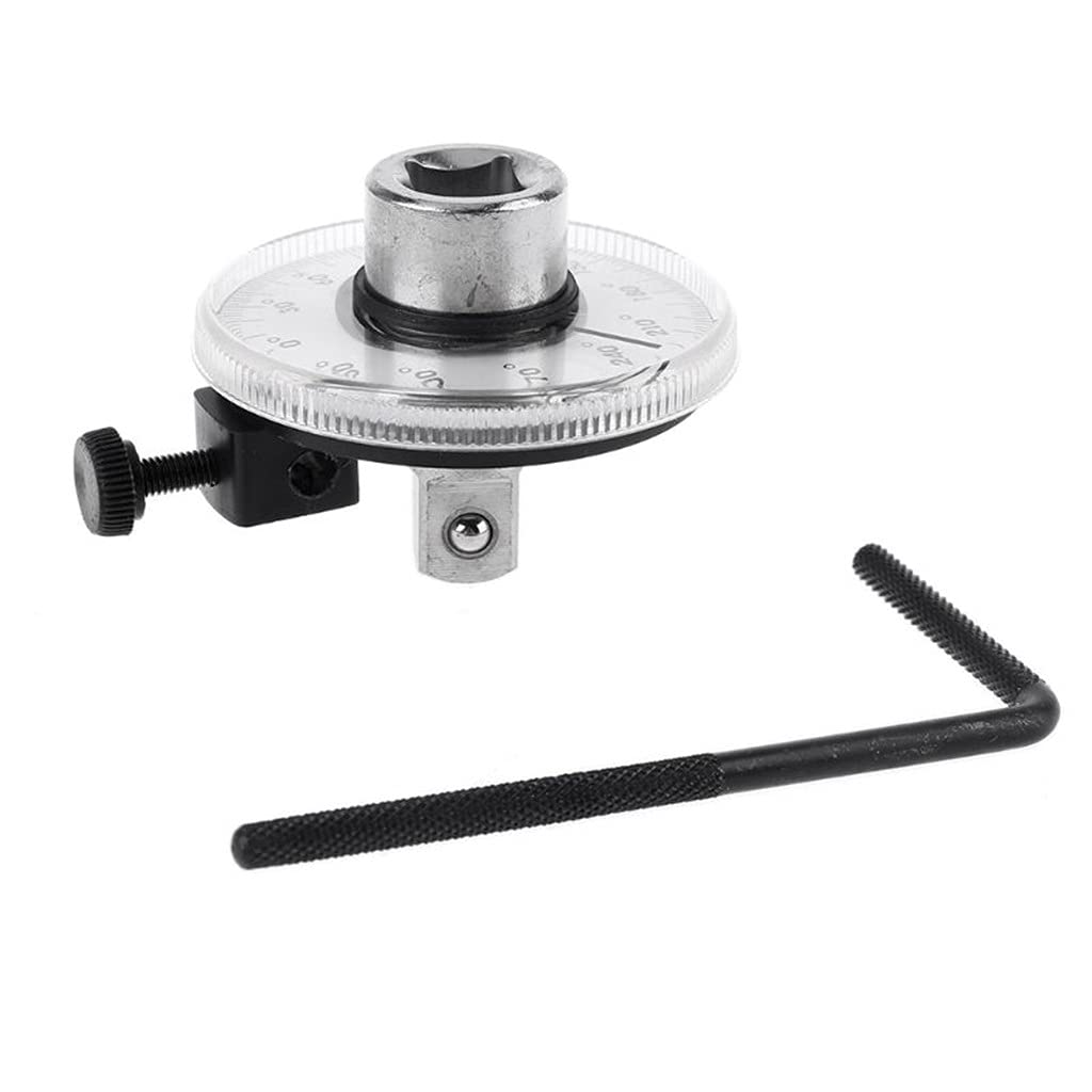 Calibro angolo di coppia da 1/2 "Rotazione automatica Goniometro a 360 gradi con chiave