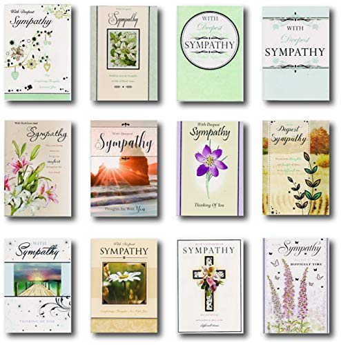 Greetingles 12 carte simpatia/lutto con buste