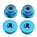 Hobbypark 12mm Aluminum Wheel Hex Drive Hub Adaptor (4P) & M4 Locknut (4P) RC Model Car Parts Blue