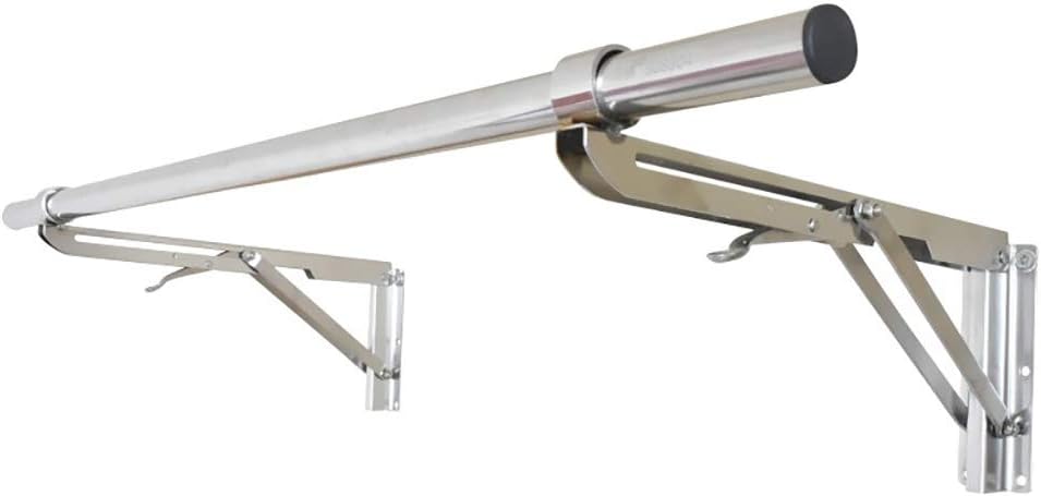 JunniuWall-mounted drying rack Foldable stainless steel wall shelf with 1 rod (90cm) Decoration