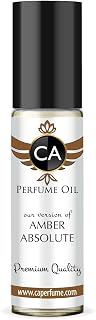 CA Perfume Impression of Amber Absolute for Women Fragrance Oil Amber Scent Long Lasting Perfumes for Women Travel Size TSA Ready Mini Parfum Body Oil Roll-on 0.33 Fl Oz 10ml