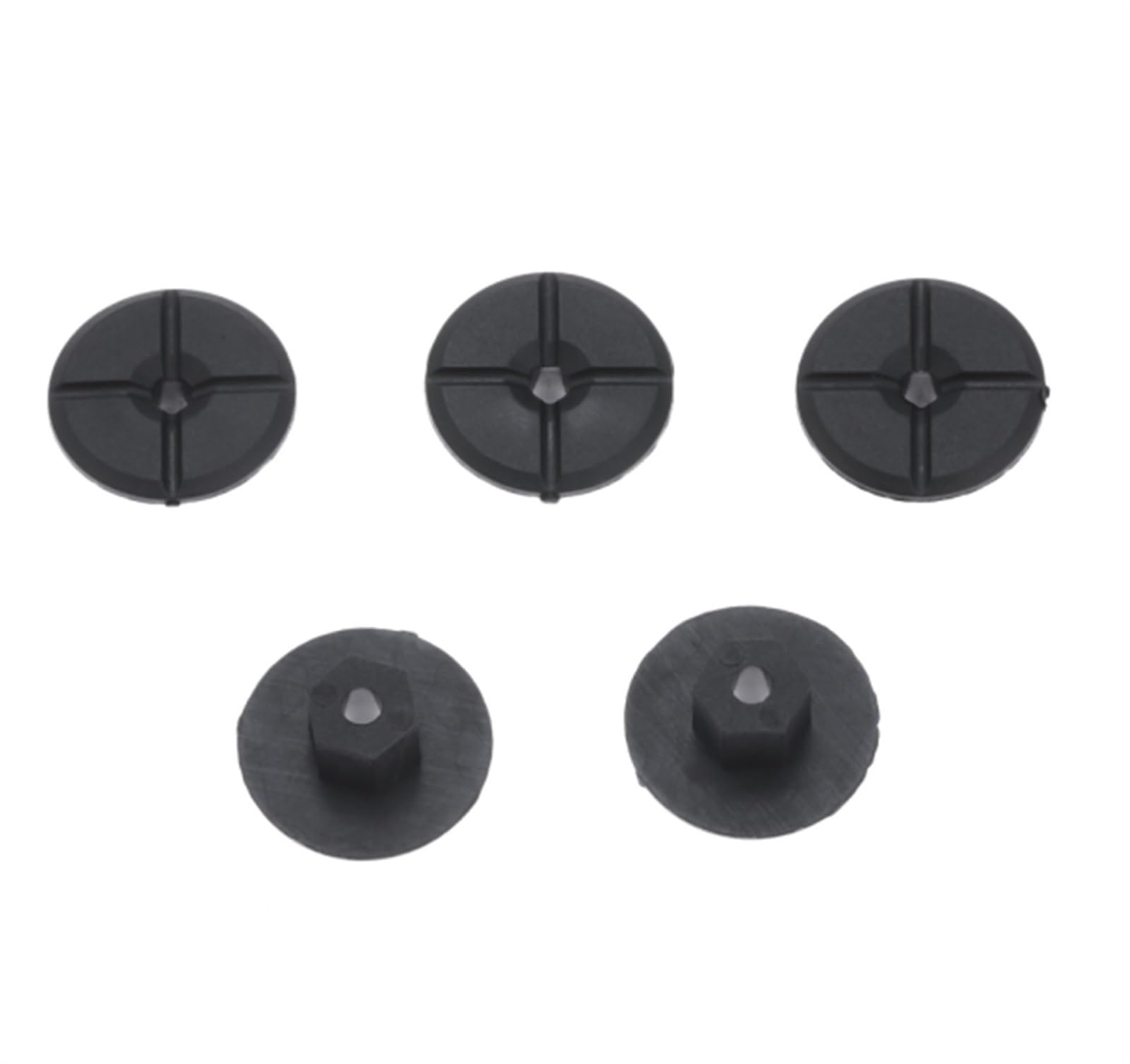 YTQMoreBNZ 20pcs Black Plastic UNTHREADED For Car Wheel Arch Inner Splashguards Undertrays Bumpers Panels Mountings
