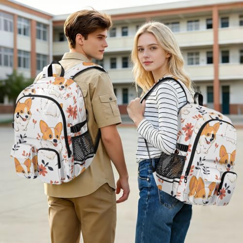 Mochilas universitarias contra el desorden de 17.5 pulgadas para oficina 7
