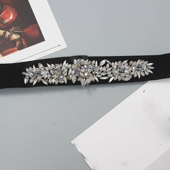 Bright Diamond Belt New hand-beaded and diamond-studded dress belt3