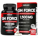 HGH Supplements for Men & Women (120 Count) 1500mg Support Muscle Growth & Healthy Levels of Human Growth Hormone - Promote Healthy Muscle & Recovery for Men Post Workout Supplement - USA Made