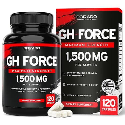 Image of HGH Supplements for Men & Women (120 Count) 1500mg Support Muscle Growth & Healthy Levels of Human Growth Hormone - Promote Healthy Muscle & Recovery For Men Post Workout Supplement - USA Made