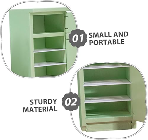 Miniatura 3 de Uonlytech Mini refrigerador a escala de 2 piezas para juegos de simulación, electrodomésticos de cocina creativos para decoración de casa de muñecas