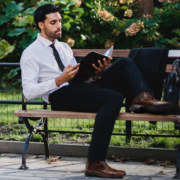 ArcBrothers Mens Chelsea Boots,Slip-on Formal Dress Boots for Men Casual Ankle Men Boots - Image 2