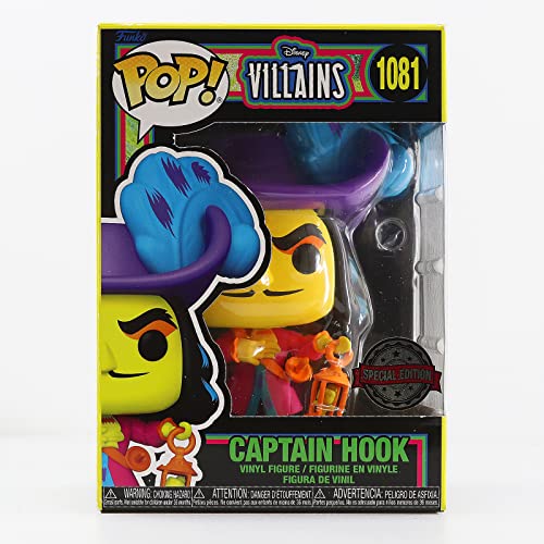 Funko Pop Disney: Villains- Hook (Blacklight), 60395