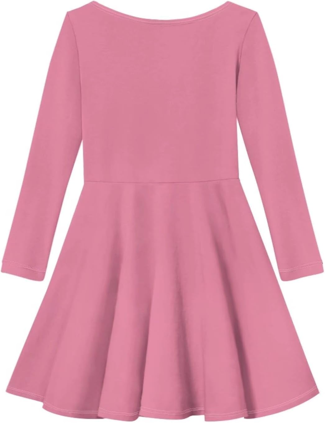 Cute Long Sleeve Dresses for Girls Size 3-16 Knee Length Dresses Girls Skater Dress for Fall Winter