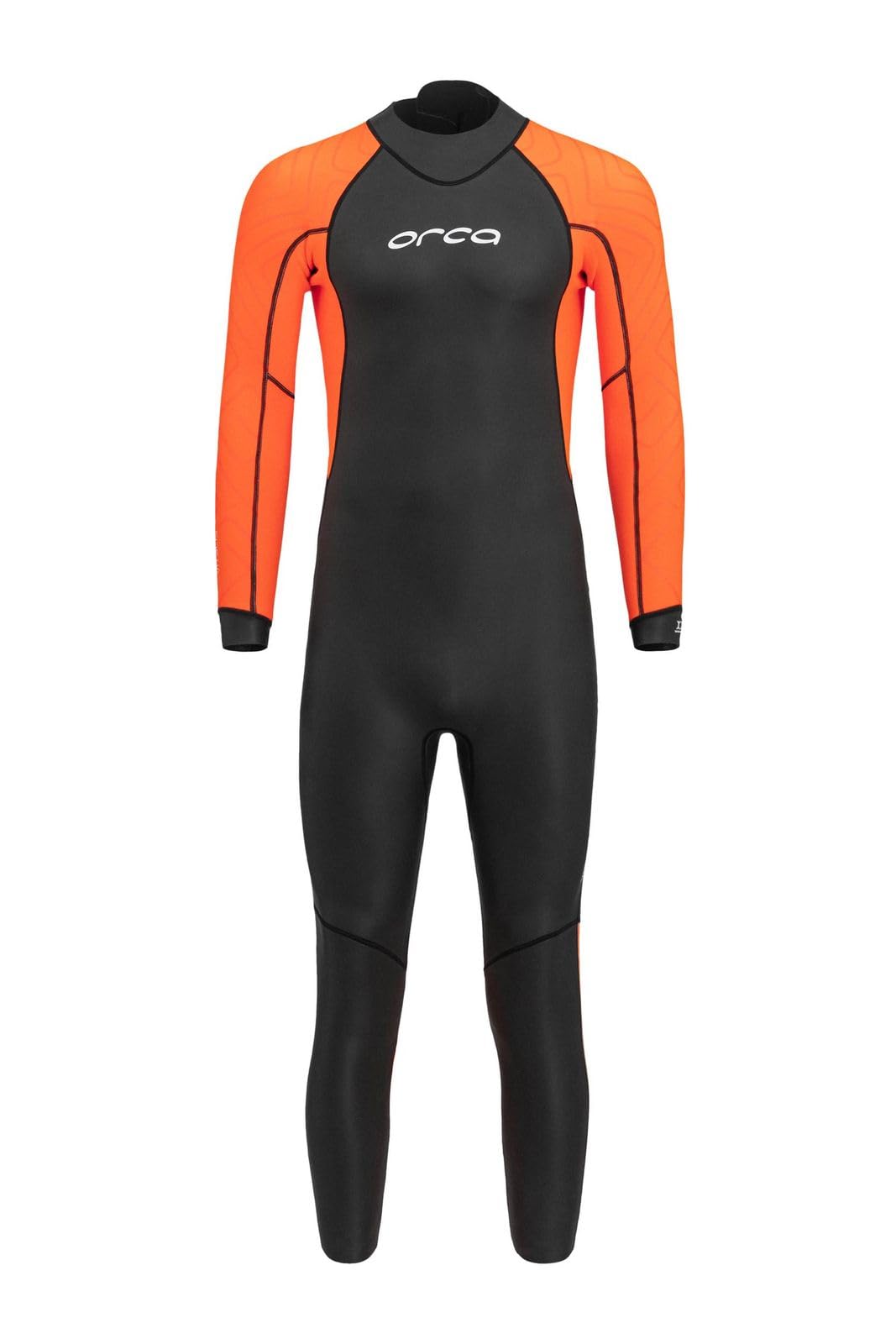 ORCA Mens Vitalis Hi-Vis Open Water Wetsuit - Black - The Vitalis Wetsuit is the evolution of Openwater Core Swimskin Mens Size - 6T