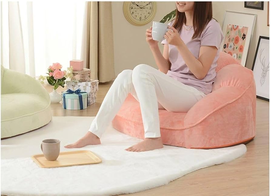 Amazon｜セルタン フロアソファー コーラルピンク 1人掛け