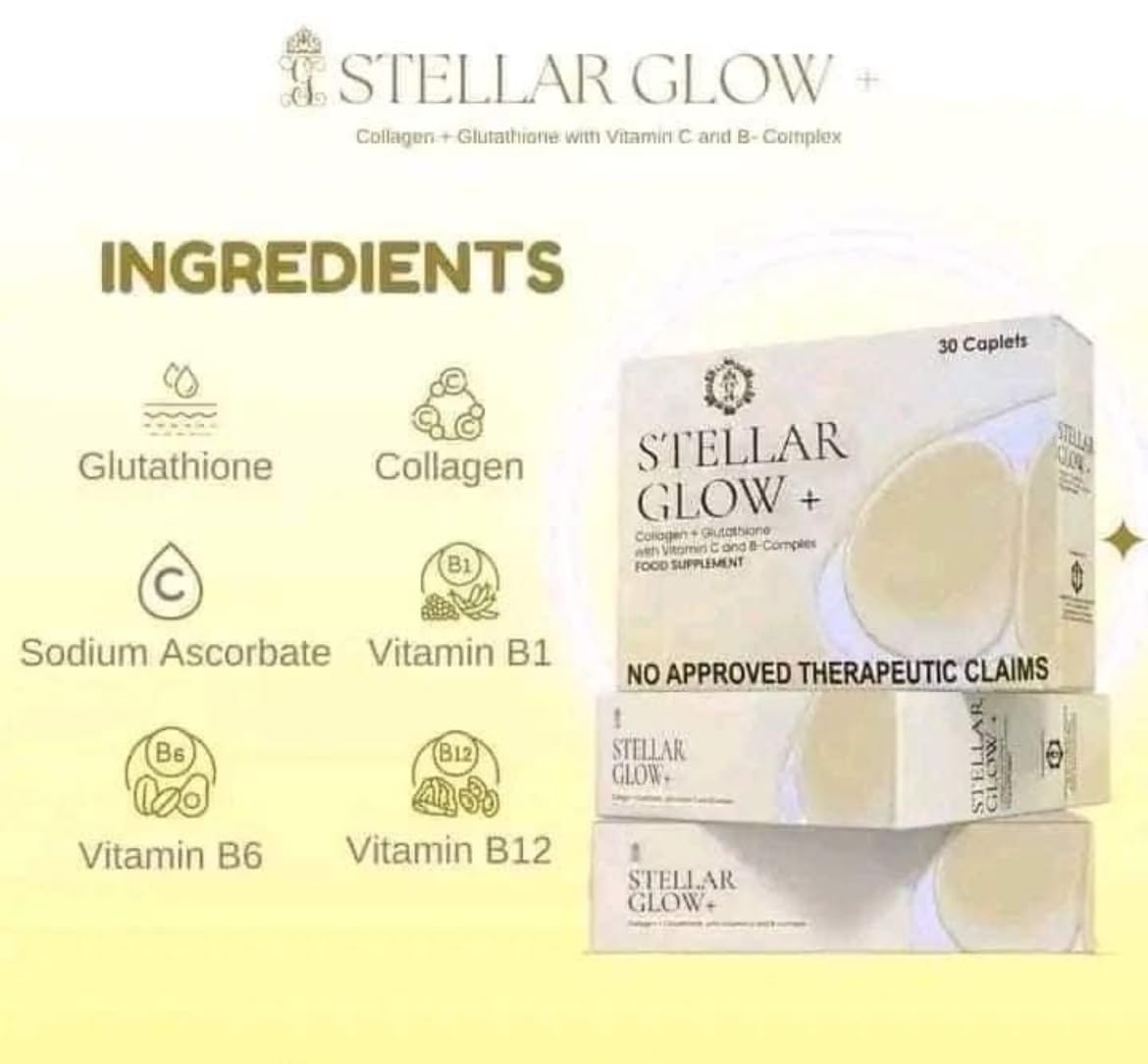 collagen and glutathione side effects Amazon.com: 30 Caplets Gorgeous Glow Stellar Glow Plus: Collagen +  Glutathione Food Supplement : Health & Household