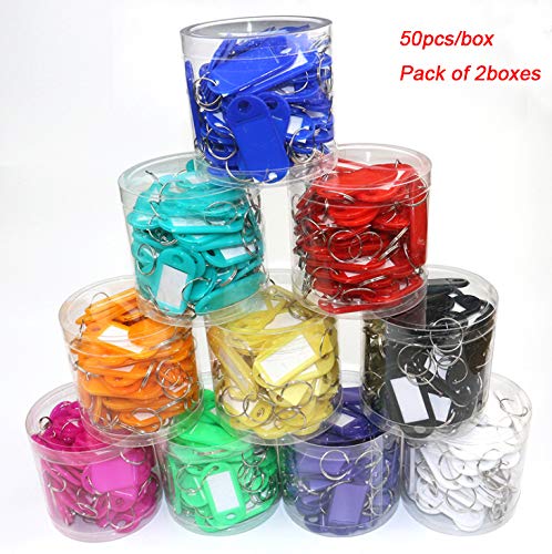 Lot De 16 Porte-clés Inscriptibles Pour L'étiquetage, Porte-clés En