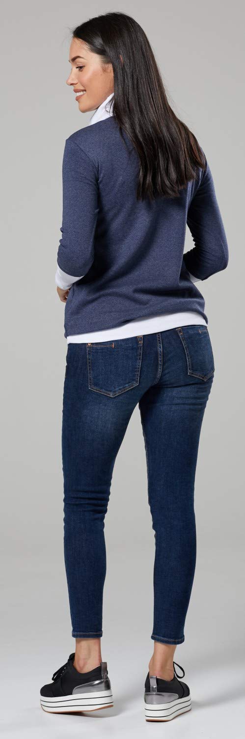 Zeta Ville Donna Felpa Premaman Allattamento Cotone Top 348