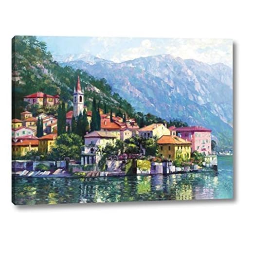 Reflections of Lake Como by Howard Behrens - 18" x 24" Canvas Art Print Gallery Wrapped - Ready to Hang