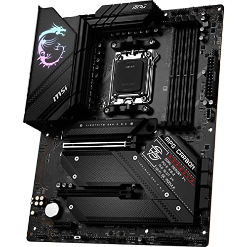 Image of MSI MPG B650 Carbon WiFi Gaming Motherboard (AMD AM5, ATX, DDR5, PCIe 4.0, M.2, SATA 6Gb /s, USB 3.2 Gen 2, HDMI /DP, Wi-Fi 6E, AMD Ryzen 7000 Series Desktop Processors)