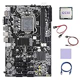  XIDIT 1 ensemble B75 12 PCIE Mining Carte mère Accessoires de carte mère Mining Carte mère + G530 CPU + Câble SATA + Câble Réseau RJ45 + Câble Commutateur + Pad Thermique