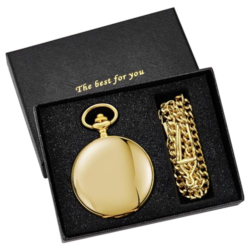 Image of Men's Mechanical Pocket Watch Black Rudder Pattern Double Open Hollow Roman Numerals Pocket Watch