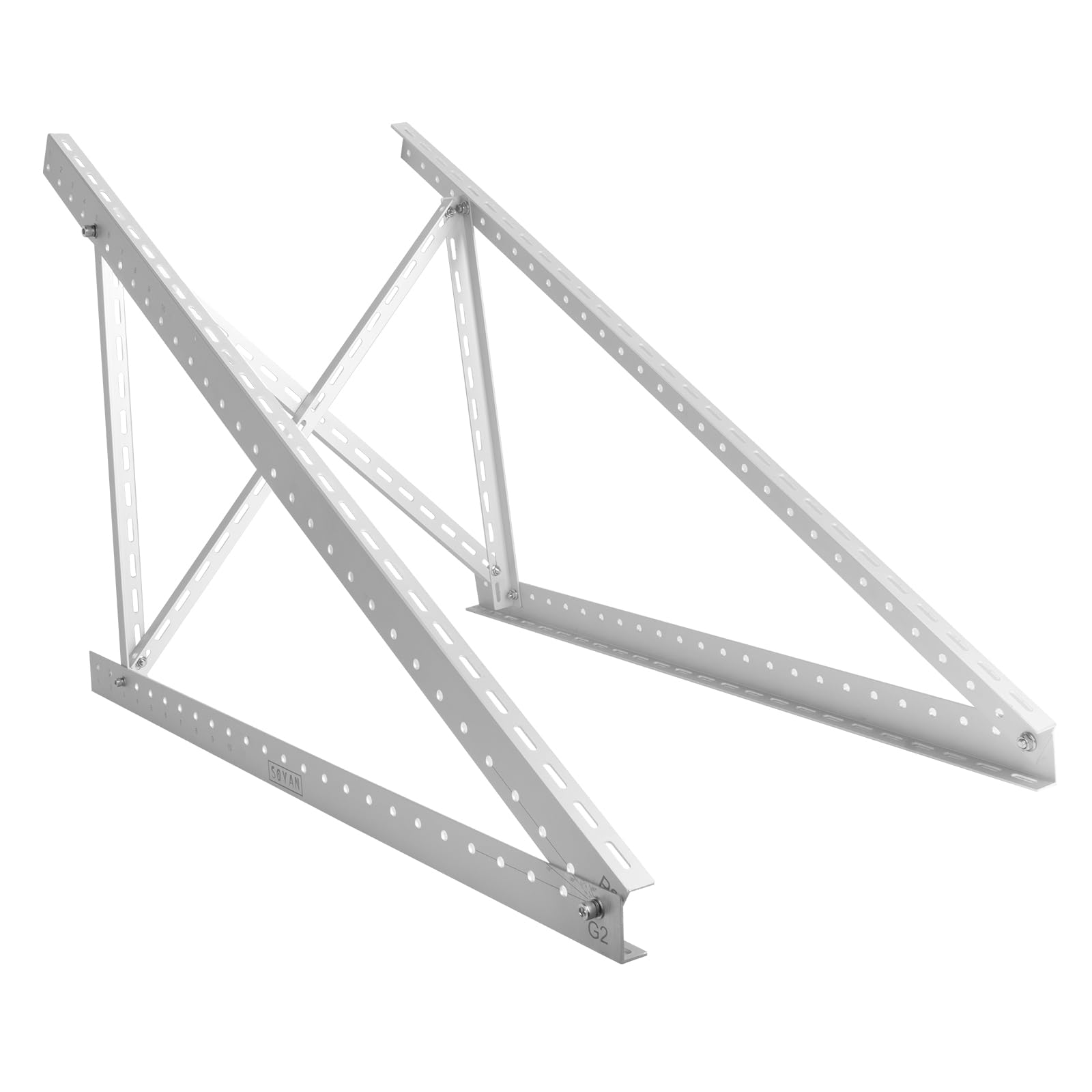 45 Inches Solar Panel Mount Brackets for 100-400 Watts Solar Panel with Enhanced Cross Beams