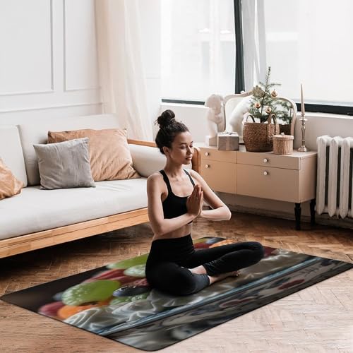 Tapis pour salon et terrasse couverte pour créer un coin repas convivial