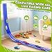 Wupuaait Flexible Race Car Track for Kids, 15Ft Race Track Toy with 4 Cars and Suction Cups, Rolls Up Portable Racetrack Compatible with All 1:64 Cars Toys, Birthday Gifts Toys for Boys Girls