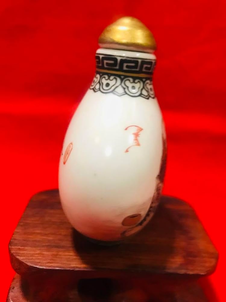 中国 景德鎮 陶磁鼻煙壺 手絵 「伏虎羅漢」 Amazon.co.jp: 中国 景德鎮 陶磁鼻煙壺 手絵 「伏虎羅漢