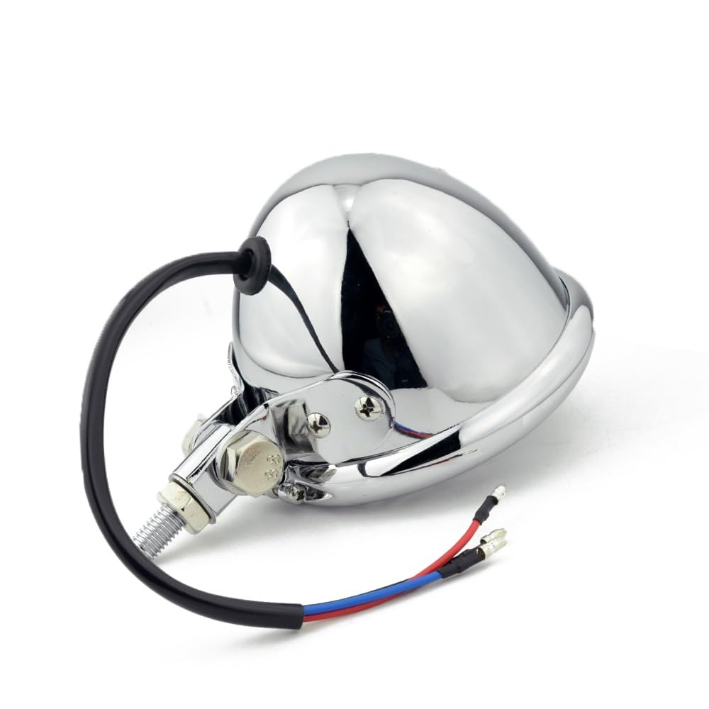 Motocykl Head Light Pasuje do Harley Pasuje do Honda Pasuje do Yamaha Pasuje do Bmw Cafe Racer Niestandardowy Bobber Chopper 4.5 "Zabytkowy reflektor(Chrome)