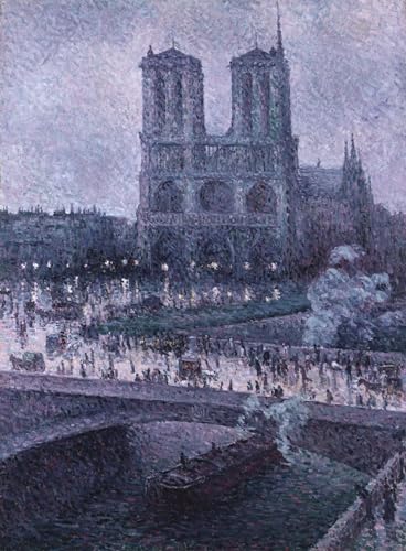 Arte de pared de Notre Dame por Maximilien Luce, lienzo decorativo de alta calidad 60x90cm