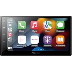 Pantalla Multimedia Coche Pioneer Reproductor Multimedia de 6.8" WiFi con CarPlay y Android Auto, Negro