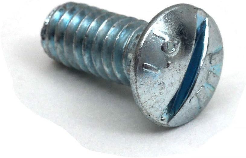 1/4 Inch x 20 x 5/8 Inch Slotted Rib Neck Track Bolts ZP (250 Qty)