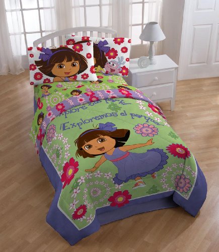 Image of Nickelodeon Dora The Explorer Picnic Comforter with 2 Shams, Full by Nickelodeon