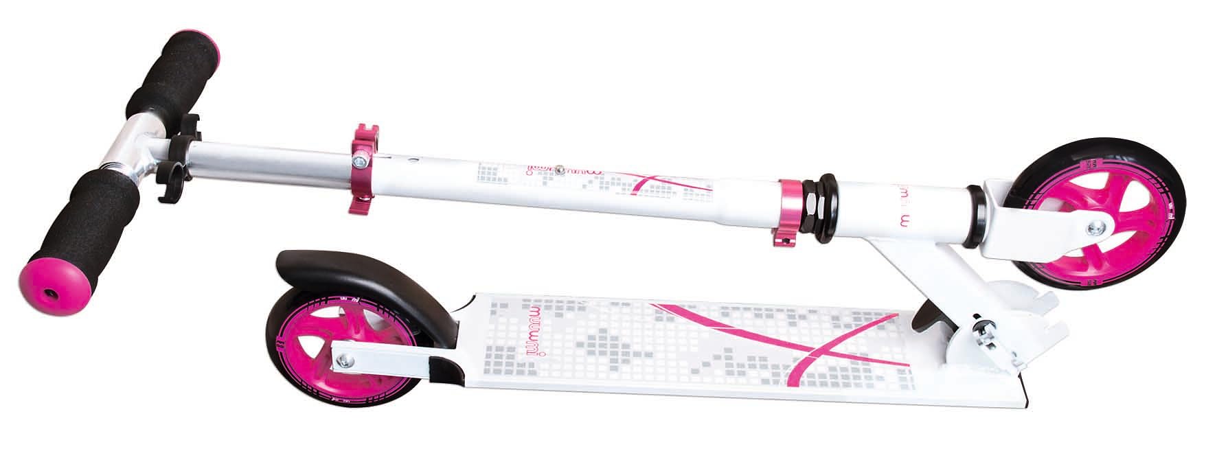 muuwmi Aluminiowa hulajnoga – hulajnoga, 125 mm, certyfikat ABEC 5, GS, regulacja wysokości