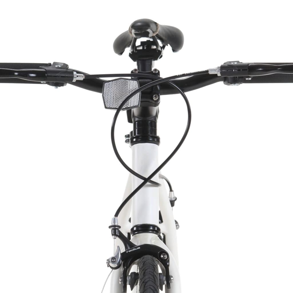 Bicicletta a scatto fisso bianco e verde 700c 55 cm biciclette