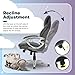 Serta Bryce Executive Office Chair, Ergonomic Computer DeskChairs with Patented AIR Lumbar Support, Comfy Body Pillows, Height Adjustable, Swivel Base with Wheels, Bonded Leather, Gray
