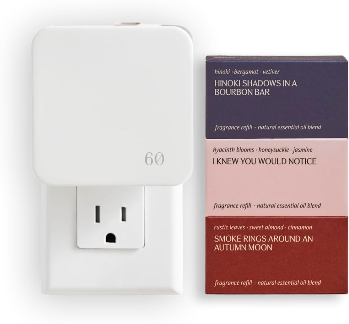 Below 60 - Plug in Diffuser Fragrance Kits - Founded by Hilary Duff (Seasonal 3-Scent Kit)