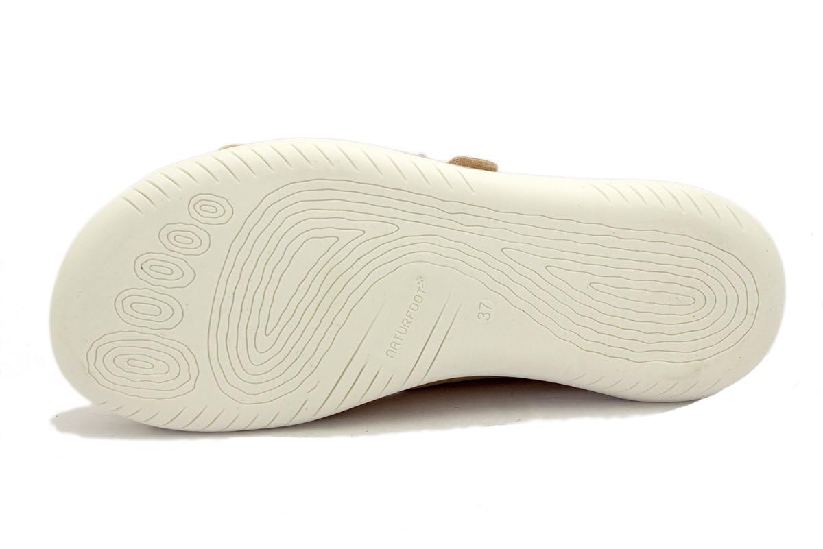 PieSanto - 260881 Sandalia Respetuosa Nobuck Marino para: Mujer